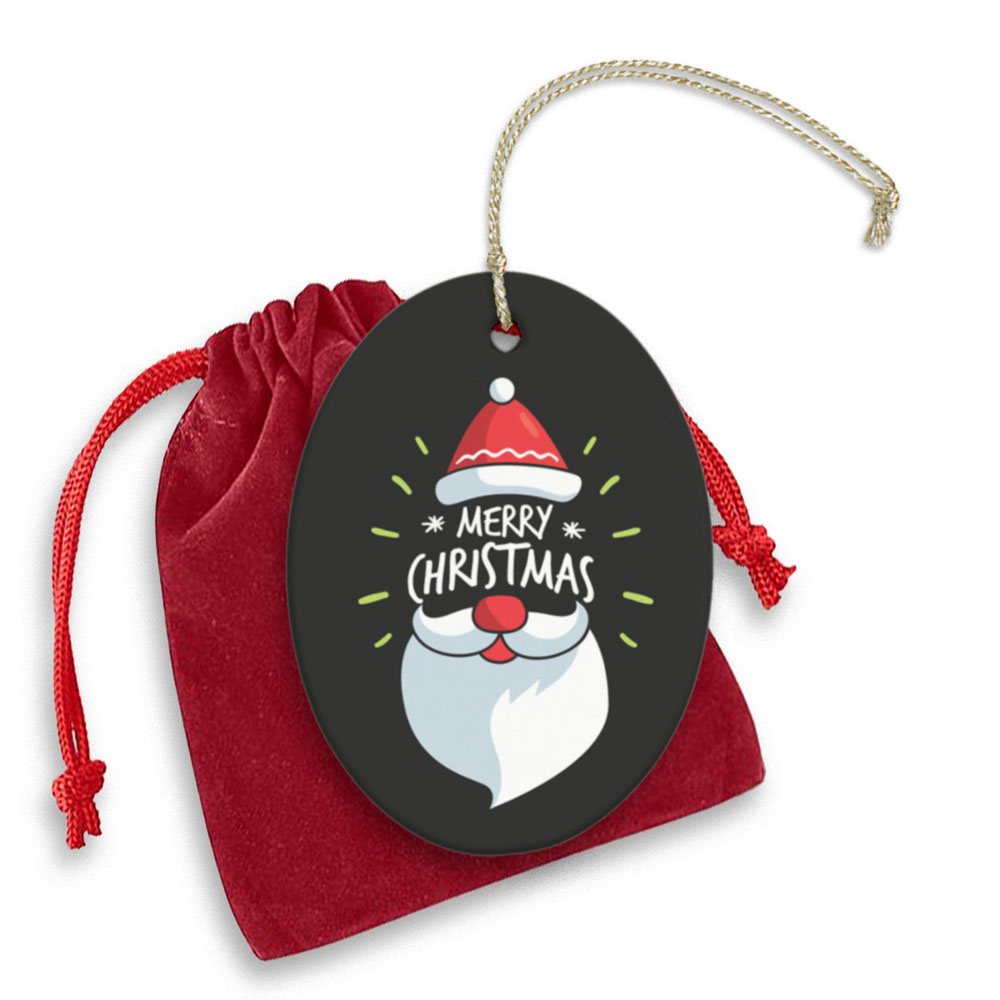 Oval Ceramic Ornament