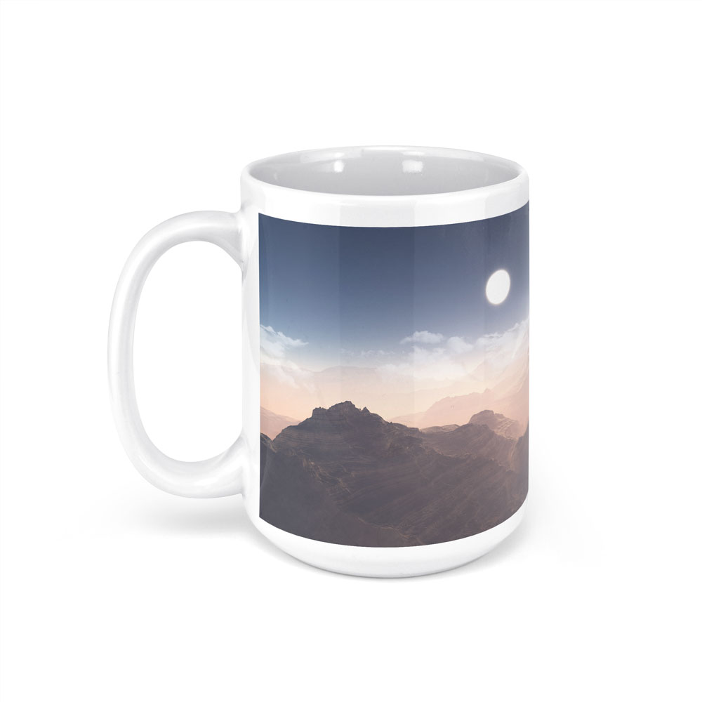 15 oz White Mug